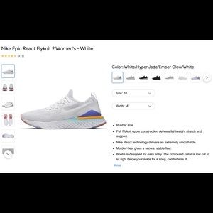 Nike Epic React Flyknit 2 Womens - White